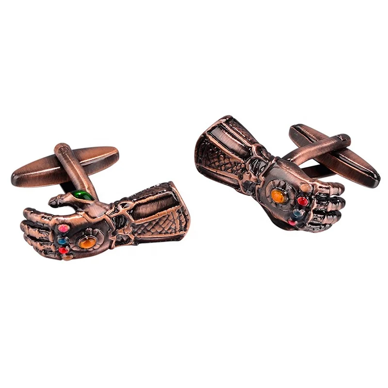 SAVOYSHI Novelty Cufflinks for Mens Suit Shirt Cuff High quality Red Copper Cuff links Brand Male Jewelry Gift