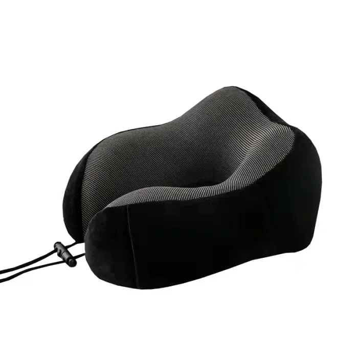 Custom travel neck pillow u-shaped memory cotton long-distance travel plane massage u-shaped neck pillow