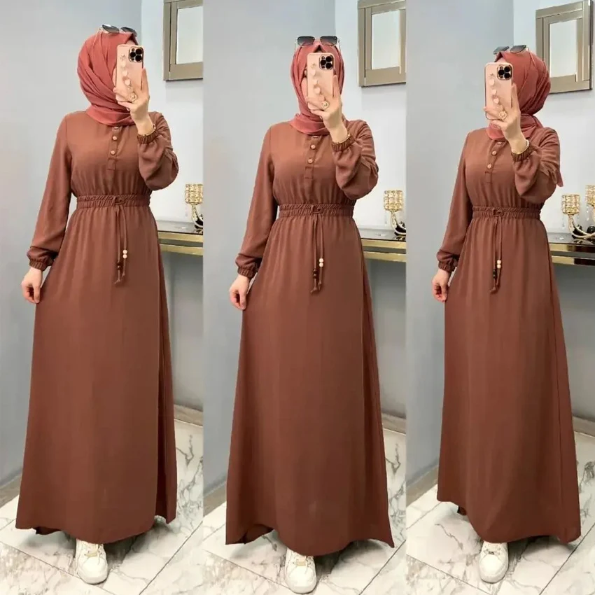 Custom Latest Abaya Designs Robe Modest Kaftans Layers Muslim Dress For Women Elegent Dubai Jilbab Trendy Islamic Clothing