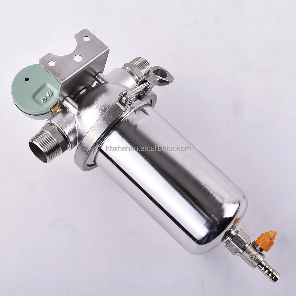 Adapter fitting is available for 1 inch inner thread connection  front-end filter device for tap water pipeline pre filter