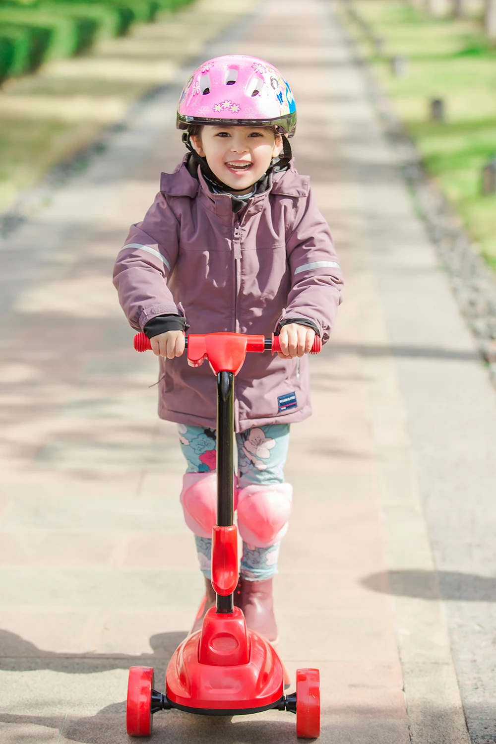 
foot pedal kids kick scooter electric scooter 