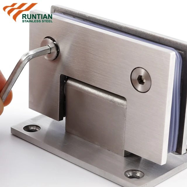 Modern frameless shower screen bathroom stainless steel chrome polished glass clip hinges for shower cabinets