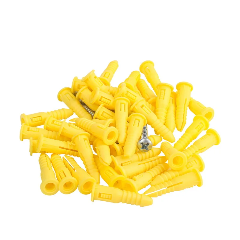 Plastic Nylon Wall Plug Anchor with Screw for Plasterboard Self Drilling Drywall Anchor