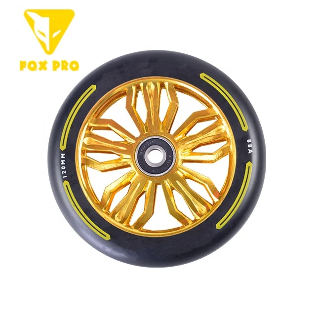 FOX PRO  aluminum stunt scooter wheels size 120x24mm pro scooter wheel