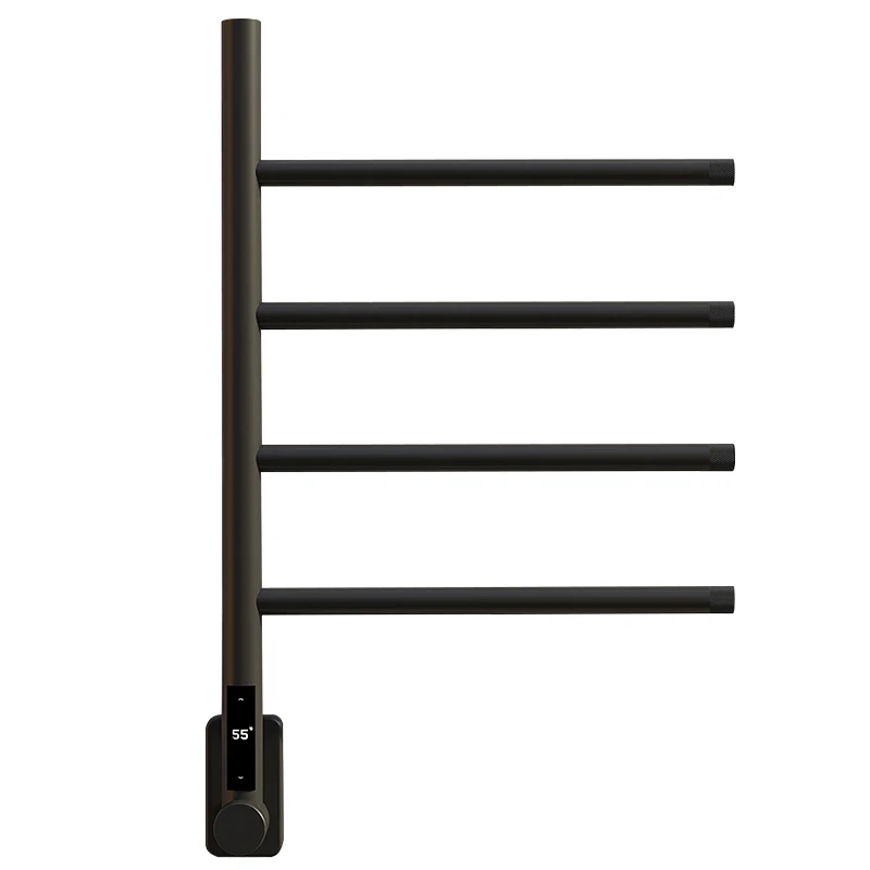 304 Stainless Steel Electric Towel Rack with Timer Smart Temperature Control 3-5-bar Rails Towel Warmer