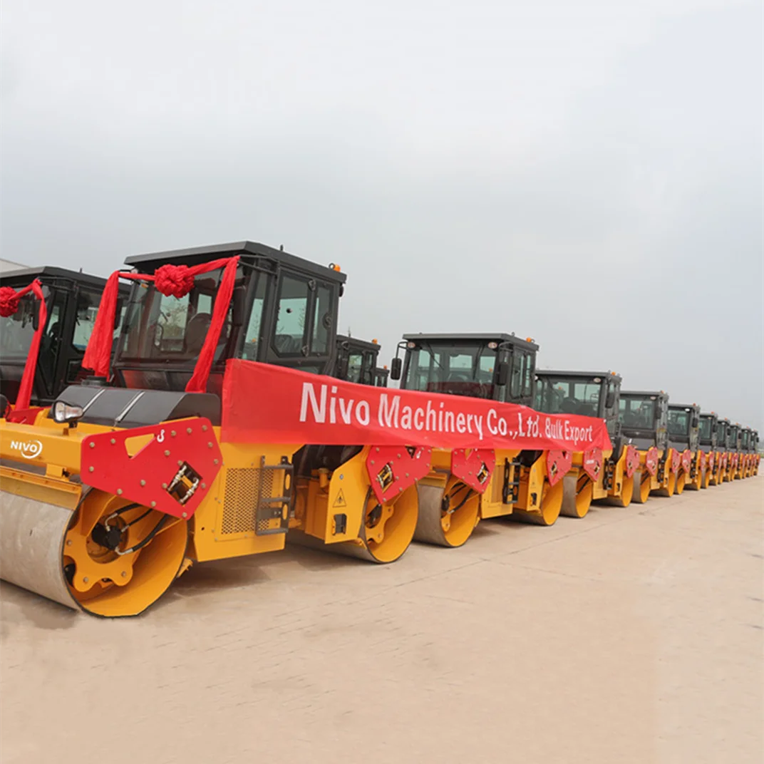 Nivo YN08J 8ton double drum road roller compactor economic two wheel tandem road roller or cabin A/C or parts