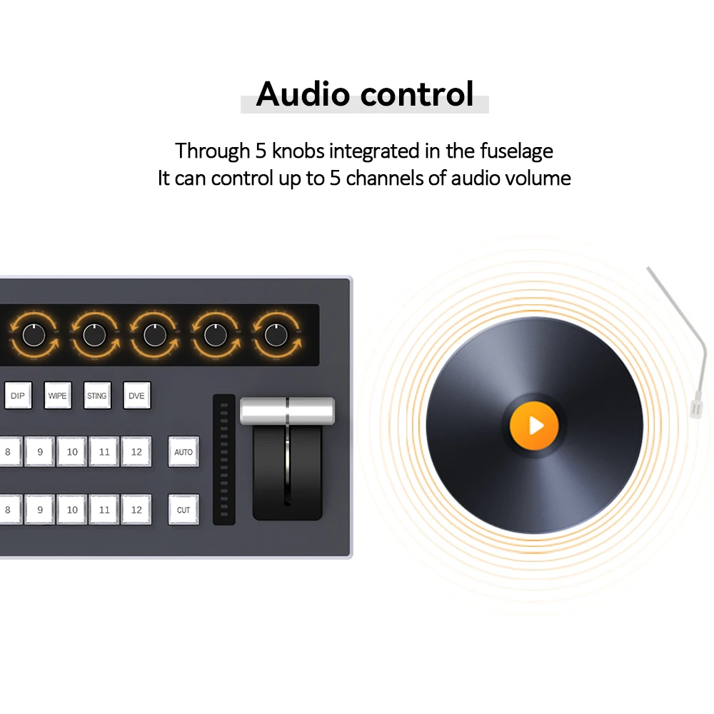 JJTS KD50V Atem mixer video control switch ip audio streams stream hdmi live sdi vmix controller