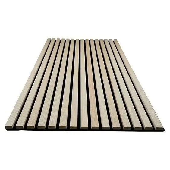 3d Wood Veneer MDF Wave Board Decorative Flexible Curly Bendable Curved Fluted acoustic Wall Panel