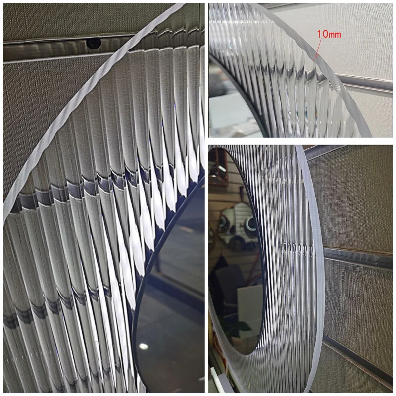 Wall Decorative Luxurious Round Acrylic Smart Led Lighted Backlit Design Mirror With Backlight