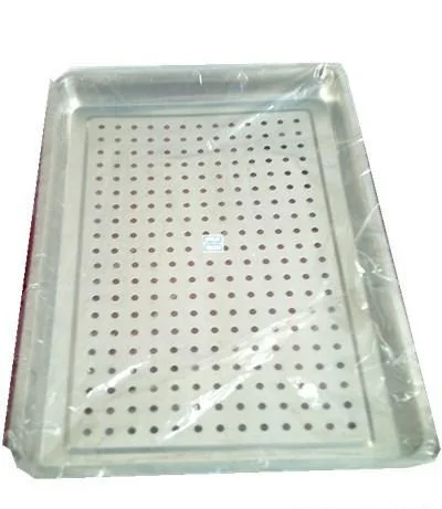 Food Grade 304 Stainless steel pan Metal Perforated Baking Trays with hole plates rectangular square serving tray for food
