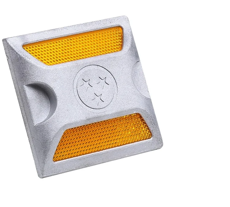 Outdoor Waterproof IP68 Aluminum Reflective LED Eye Lights Solar Cat Eyes Road Stud with Blinking & Flashing Feature Made Glass