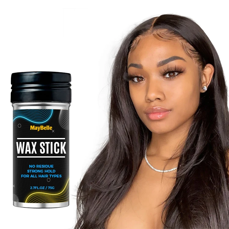 Factory Private Label Hair Smoothing Stick Sleek Polish With Edge Control Strong Hold Wax 2.7oz