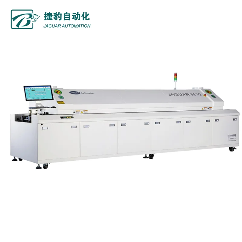 Factory price M10  Automatic Ten Zones Lead-Free Hot Air Reflow Soldering Machine Oven New Condition for SMT Industries