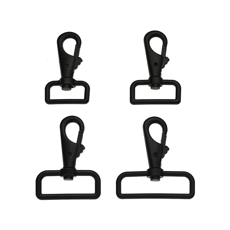 trigger clip key ring hook lanyard snaps Soild carabiner for sales black metal swivel dog Popular Beautiful