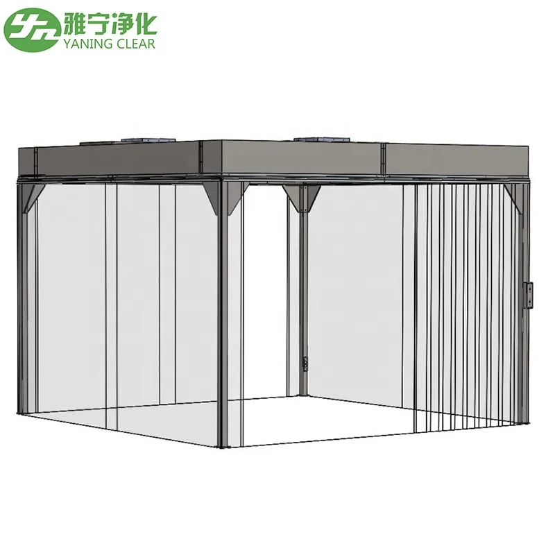 YANING GMP Modular Dust Free Laminar Air Flow Soft Wall Portable Clean Booth Clean Room