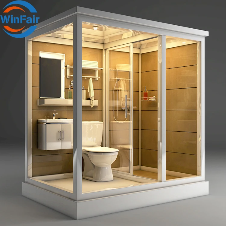 WinFair Detachable Prefabricated All In One Mobile Vip Modular Rooms Toilet Shower Units Prefab Unit Portable Bathroom