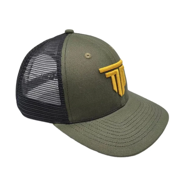 Embroidered Customized logo Embroidery Male 6 Panel Sports Truck Mesh curved Trucker Hats Caps For Men