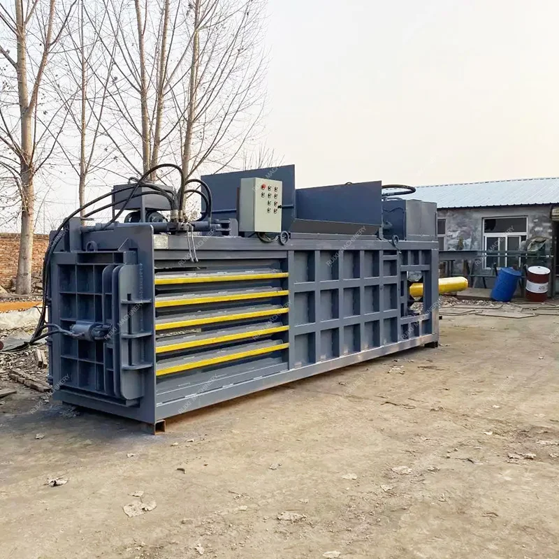 Automatic Horizontal Hydraulic Waste Clothes Plastic Pet Bottle Tire Cotton Paper Baling Press Machine Hydraulic Baler