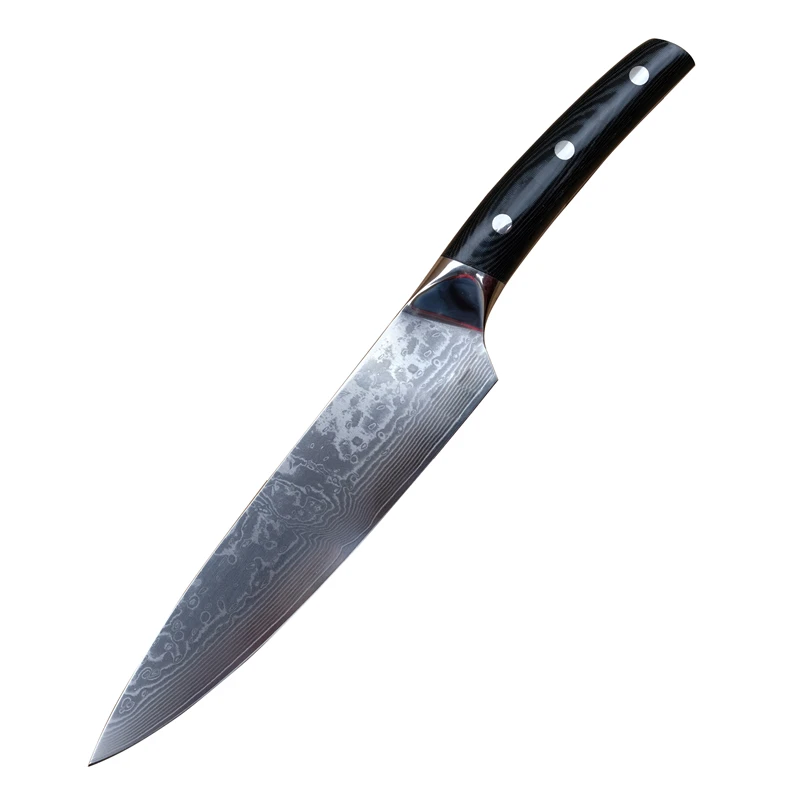 
Precision Cutting Chefs Knife Damascus 