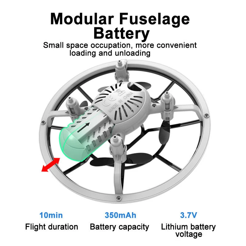 Global Drone GD23 Altitude Hold Drone RC Helicopter with Gyroscope Light for Beginner Kids Children Gifts RC Toys RC Plane