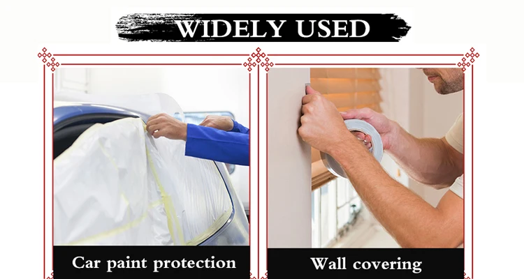 Waterproof crepe paper adhesive cinta masking tape table dispenser