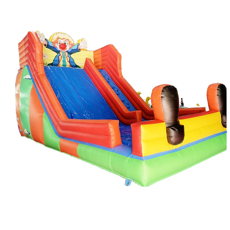 Custom Circus Clown PVC Inflatable Slide for Kids for Carnival & Play