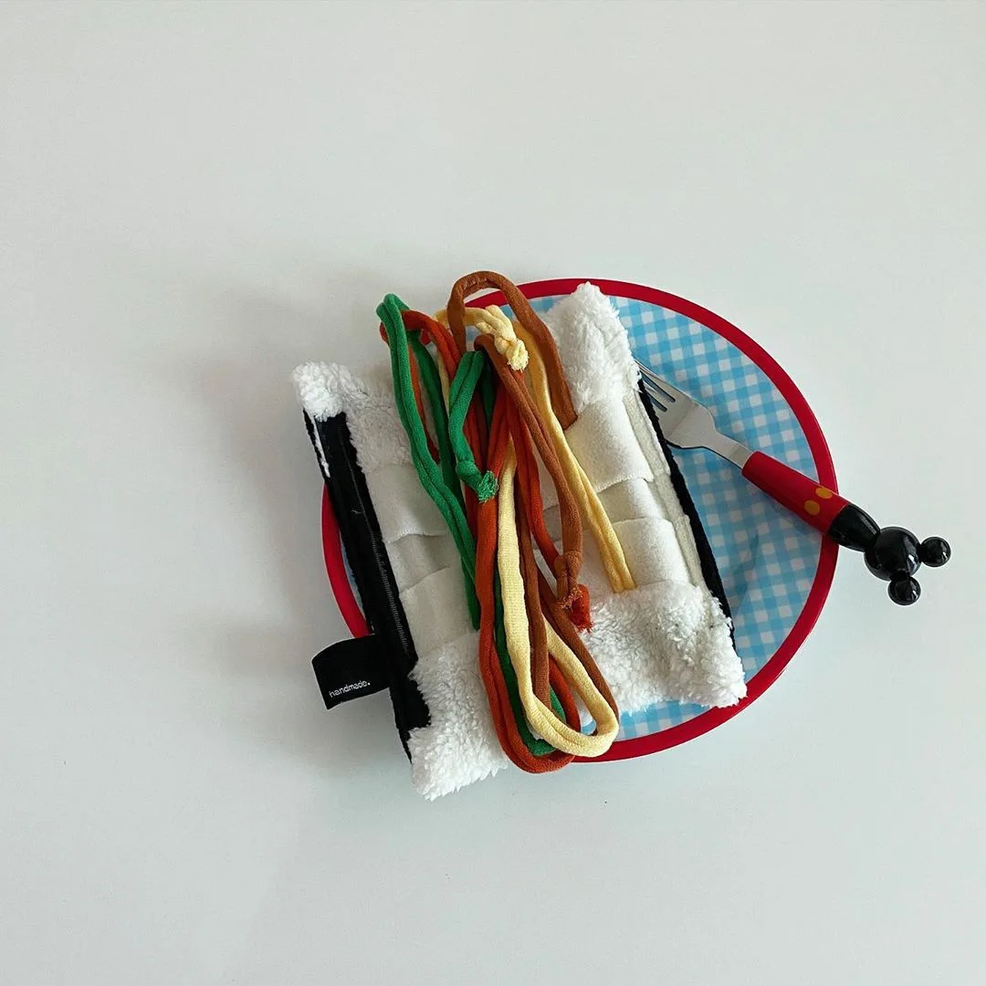 Hot Korean Seaweed Roll Rice Design Cute Pet Dog Chew Toy Dog Slow Feeder Chew Toys