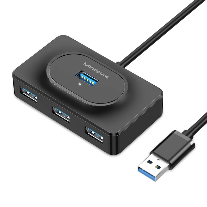 Epsilon Usb3.0 4-портовый концентратор 300 МБ/с. Тип C интерфейс питания Поддержка большой емкости корпус переносного