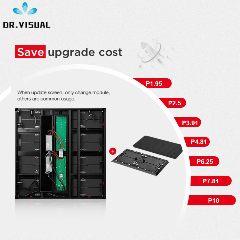 DR VISUAL LED High definition p6 outdoor led advertising screen commmon cathode energy save design P10 P8 P7.8 P6 led open signs