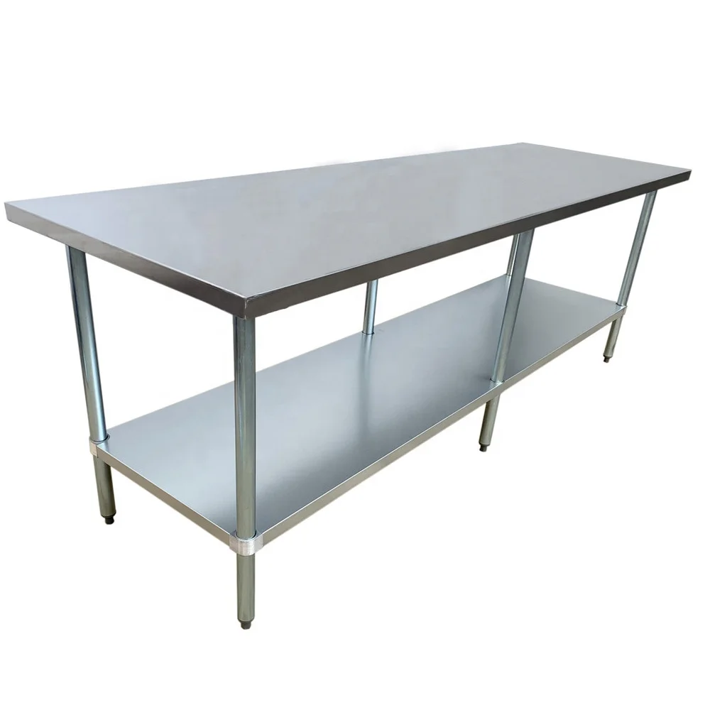 Pizza prep work table, work line /stainless steel folding table/narrow work table