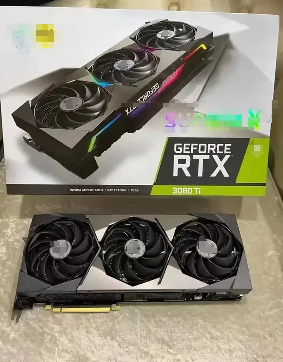 Новая игровая видеокарта ForGeforce RTX 3070 3070Ti 3080Ti 3080 8 ГБ 12 10 DDR6X 384 бит + 8-pin с тройным вентилятором