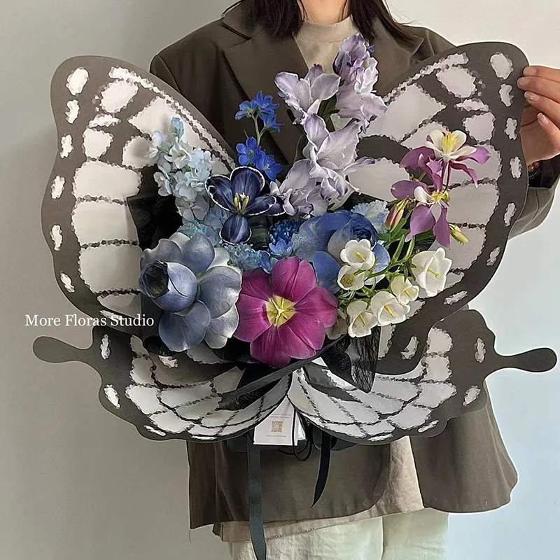JOYWOOD  Butterfly style wrapper bouquet design waterproof florist packaging flower floral wrapping paper