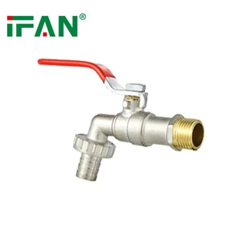 IFAN High Quality Brass Body Brass Garden Hose Bibcock Taps Water DN20 1/2 Inch Bibcock With Washing Machine