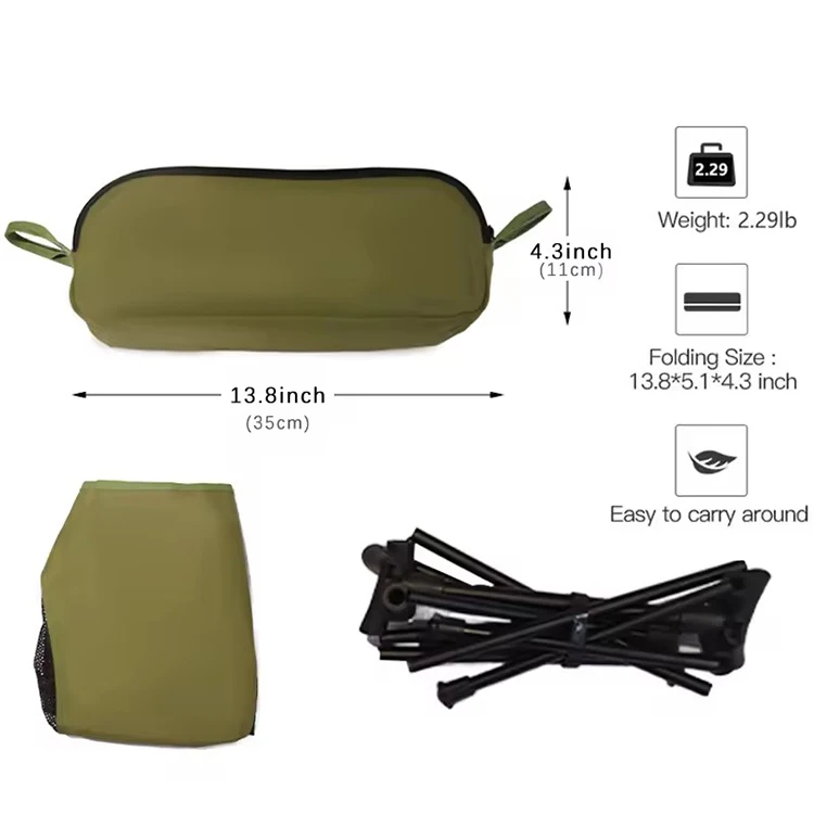 7075 Aluminum Frame Portable Camping Chair Manufacturers Wholesale Camping Beach Fishing Moon Chairs