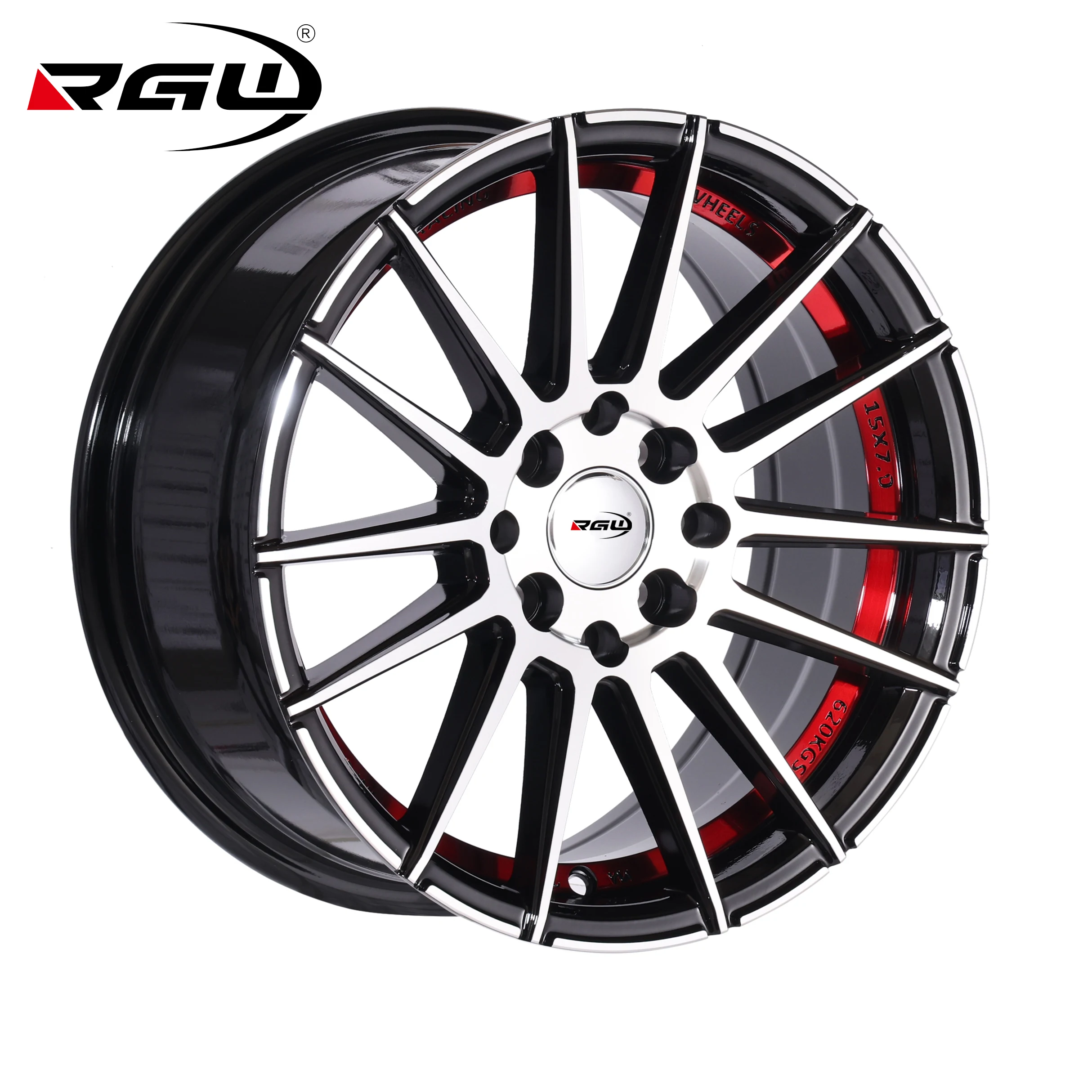 8804 red blue 5 lug jante 5x100 4x100 4x114.3 17x7 cerchi in lega car alloy rims 13 14 15 16 17 18 inch 4 holes