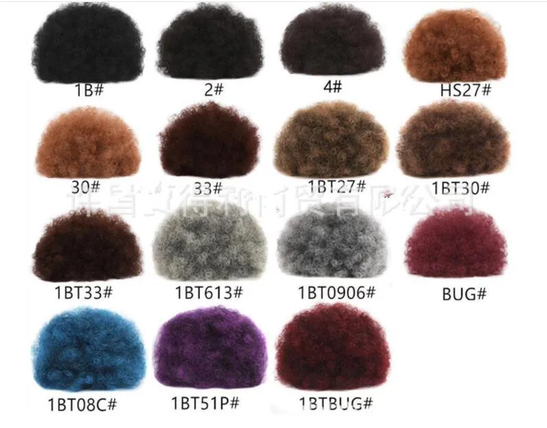 
Hairpiece Hair Afro Puff Bun Synthetic Curly Chignon For Black Women With Drawstring And Clips Wig Size Ponytail Hair Extensions 