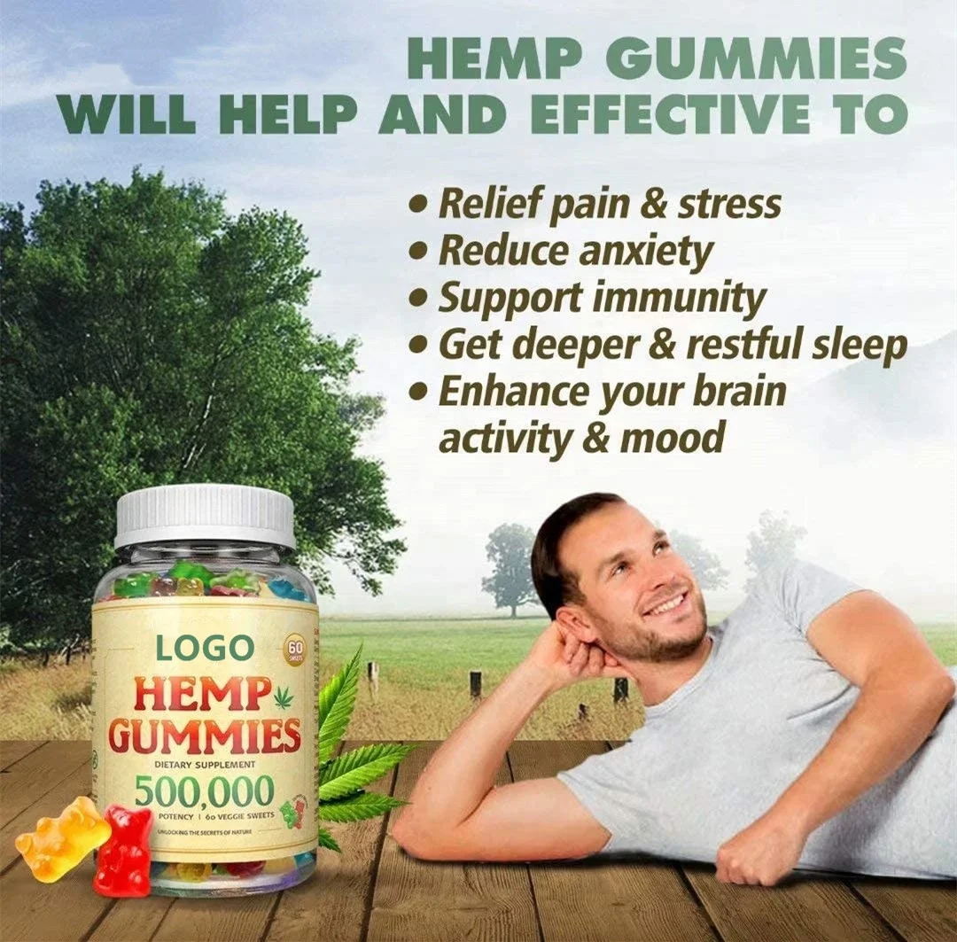 Фирменные жевательные резинки для сна из конопли премиум-класса с омегогой и витаминами 60 шт.