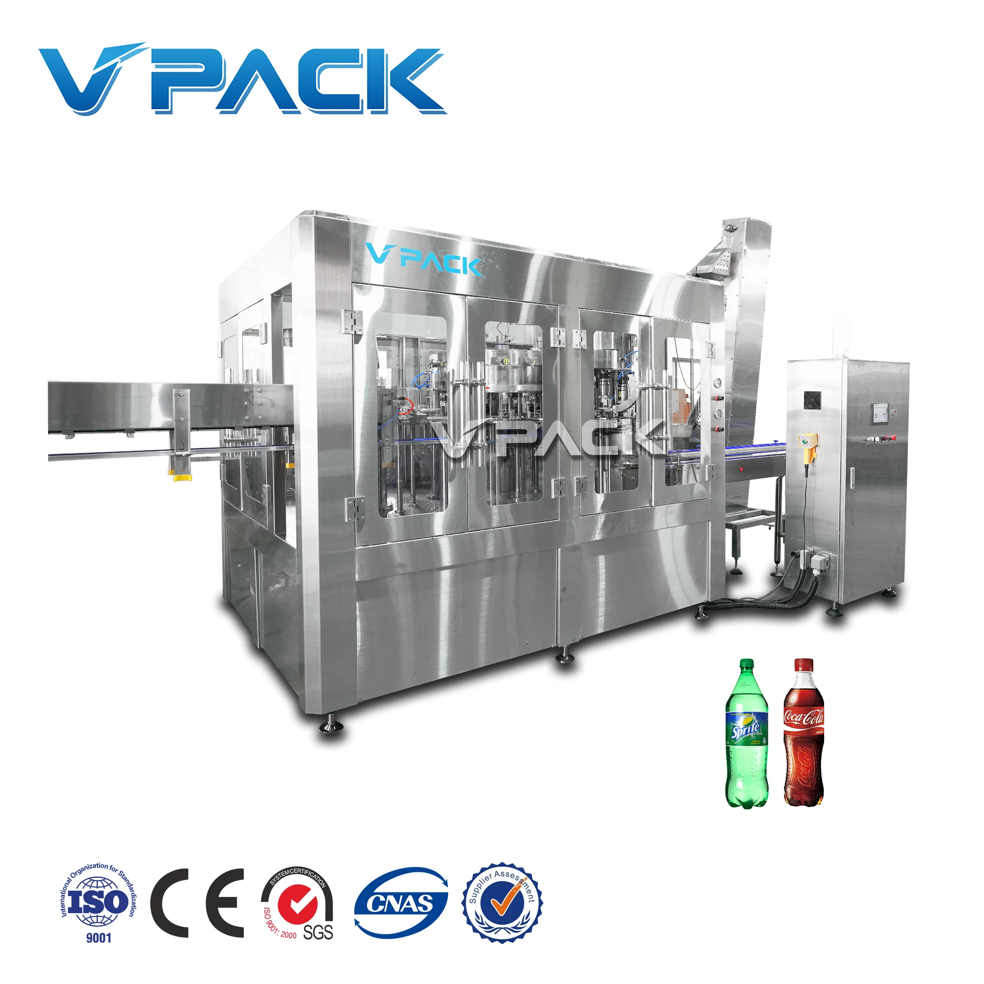 Coke carbonated beverage filling line 4000BPH Automatic Bottle Beverage Filling Machine High filling accuracy New equipment