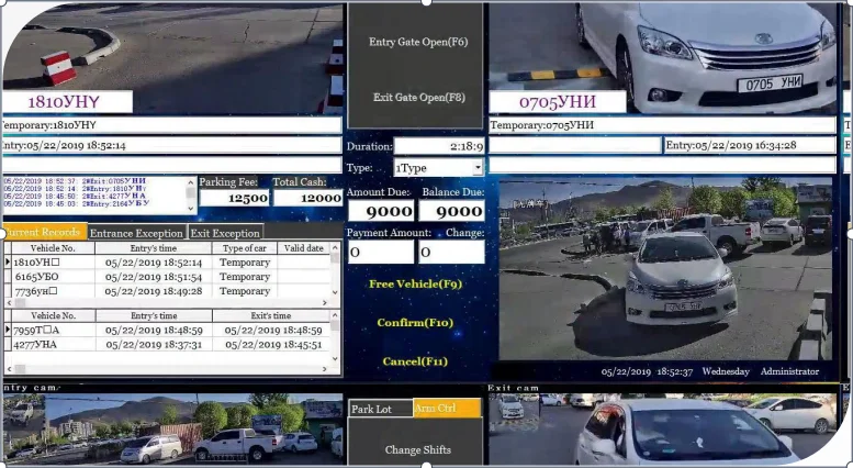 Система умной парковки OEM Factory система распознавания номерного