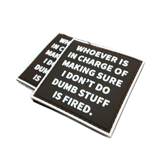 Custom Rubber Labels Sew On Patch Rubber Logo 3D for Clothing