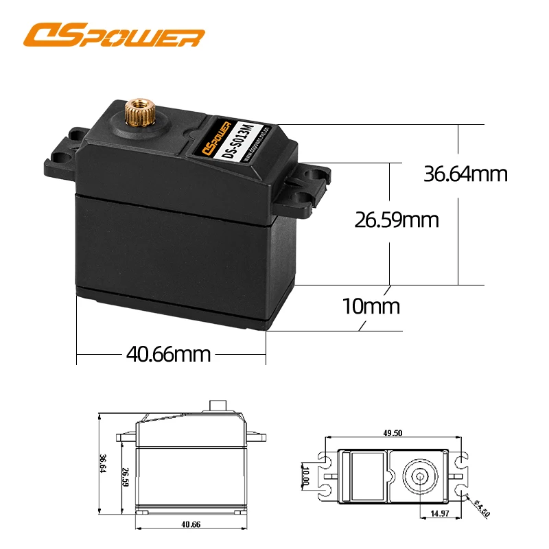 Dspower S013M 6 кг Servo c металлическими шестернями водонепроницаемый цифровой высокий крутящий момент