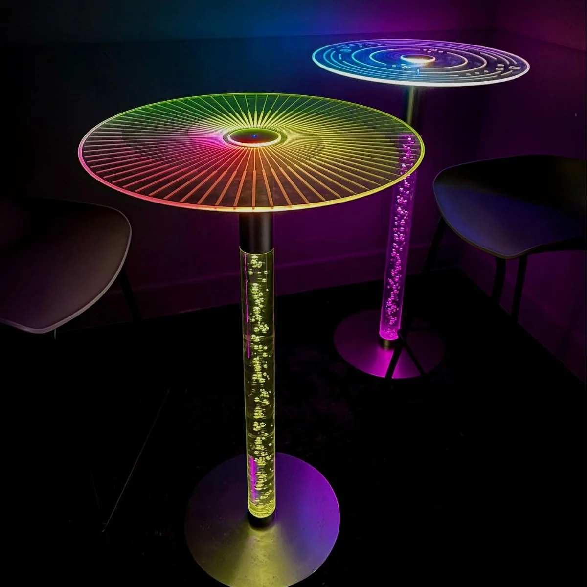 Modern Style Intelligent Smart Lighting Bar Table Sleek and Innovative Bar Furniture