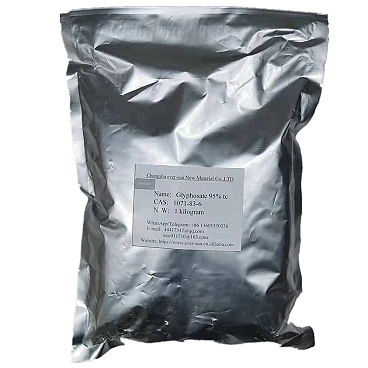 Глифосат 95% TC белый порошок CAS: 1071-83-6 популярный гербицид агрохимический лучший завод в Китае биоцидный гербицид