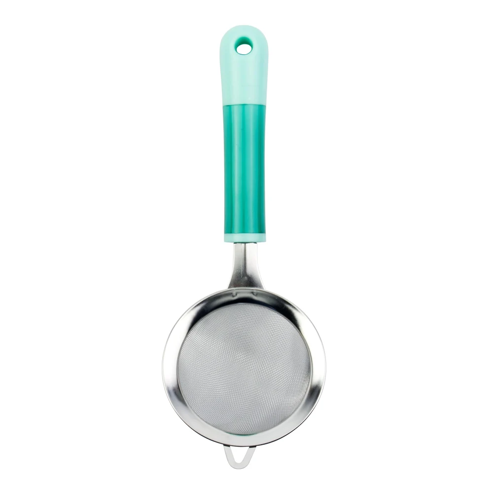 Лидер продаж, высококачественное ситечко из нержавеющей стали с эргономичной пластиковой ручкой