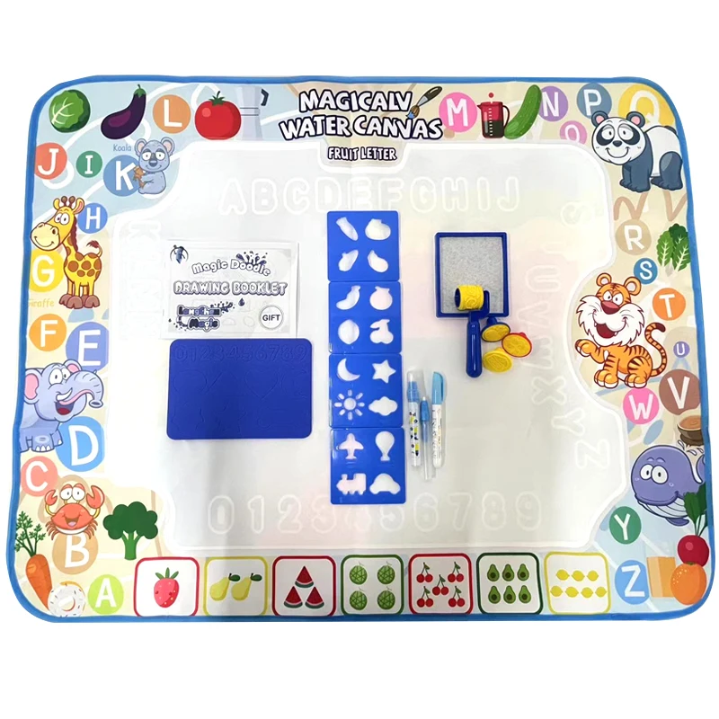 Hot Sale large-size water magic mat study drawing kids magic water painting doodle mat Educational Toys Gifts for Kids