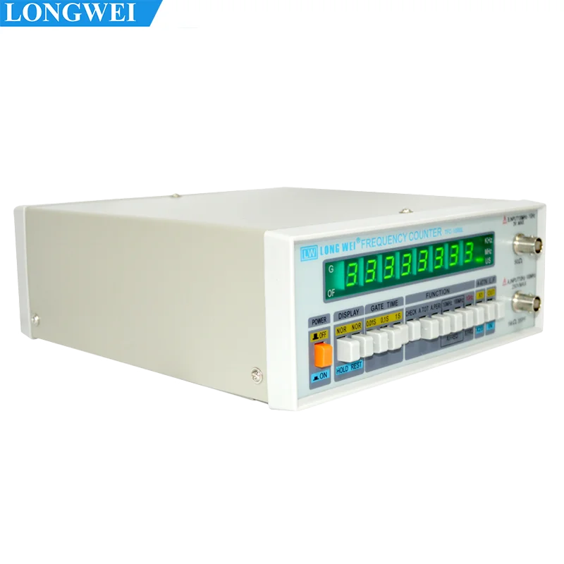 Longwei TFC-1000L Dual Channel Frequency Meter 1GHZ 8-Bit LED Display 100MHz-1GHz Self-test High Precision Frequency Meter 10HZ