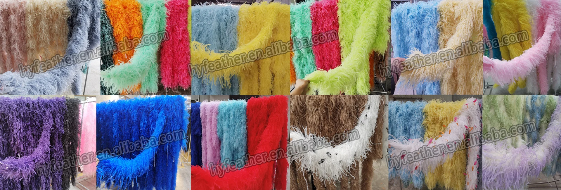 3ply Wholesale red Rose Madder Scarf Ostrich Feather Boa for Home Party Xmas Decor Craft Clothing Costume Dance Dress Accecssoy