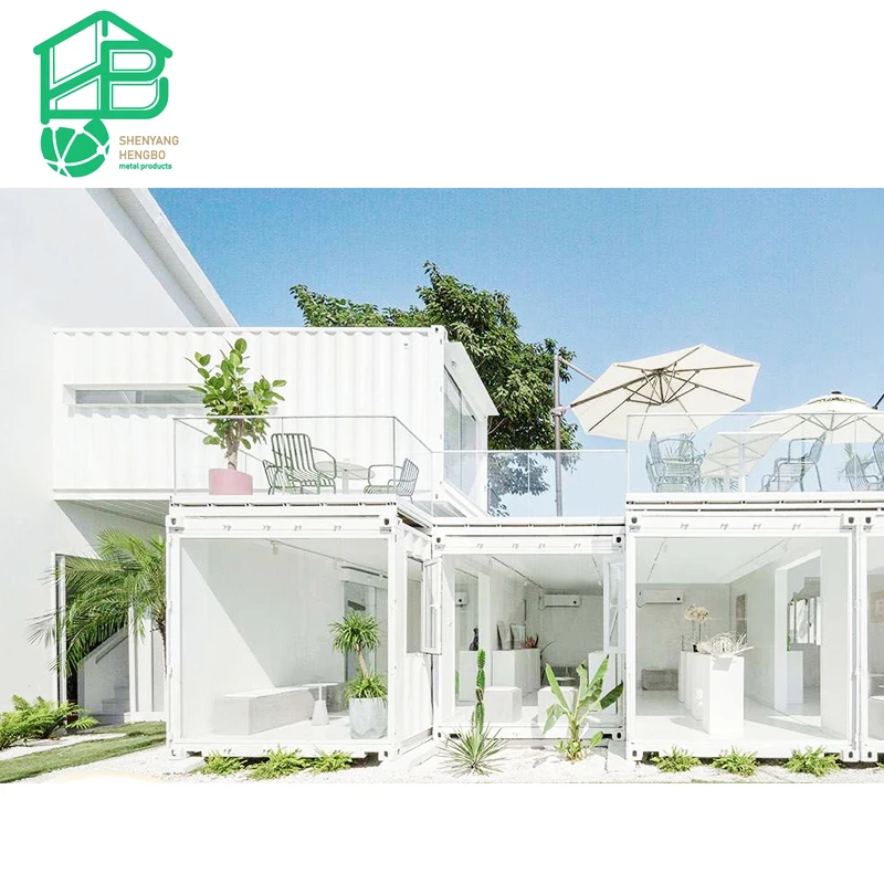 HengBo Renting apartment container kit house in America expandable modern living prefabricated container homes