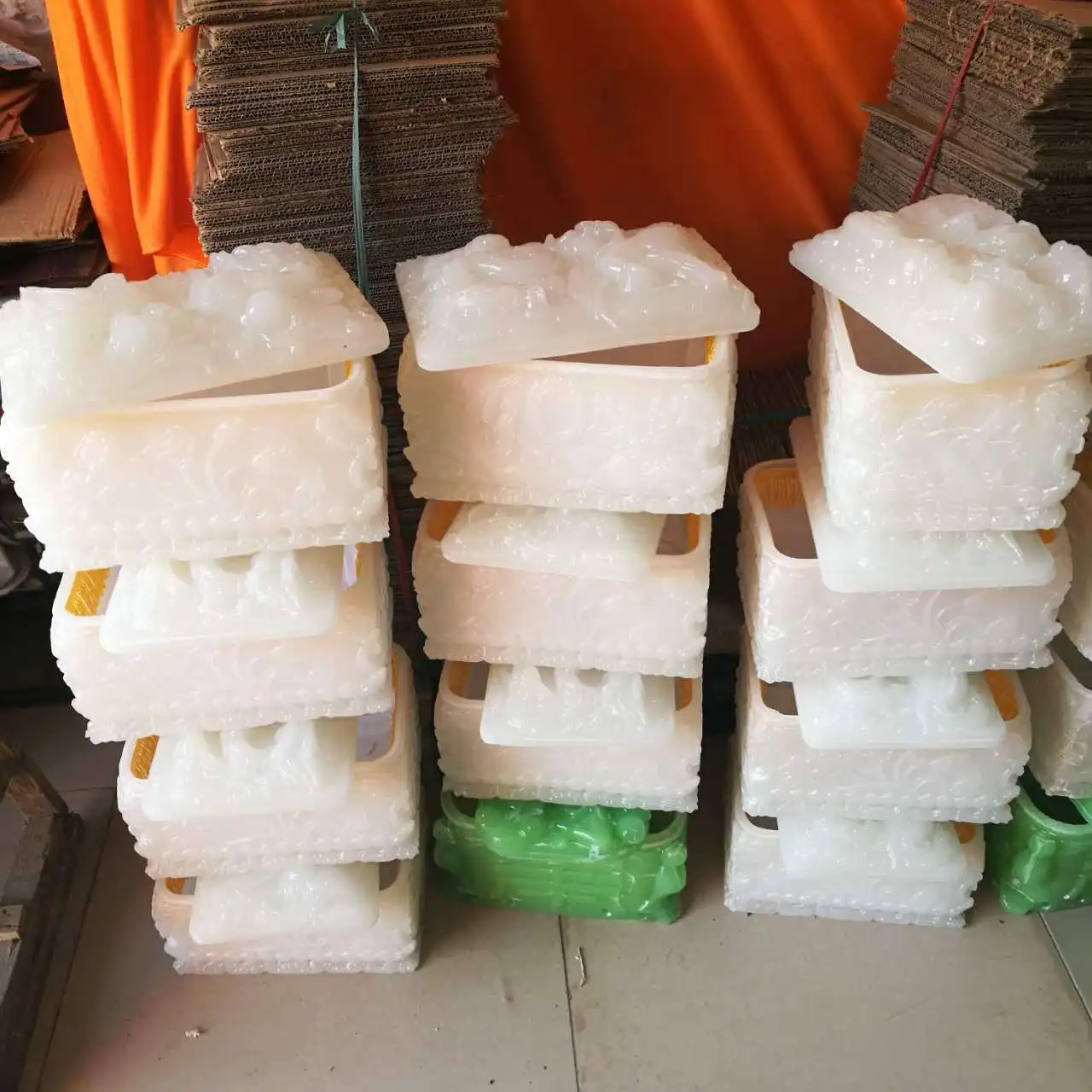 Wholesale carved stone funeral caskets for human ashes