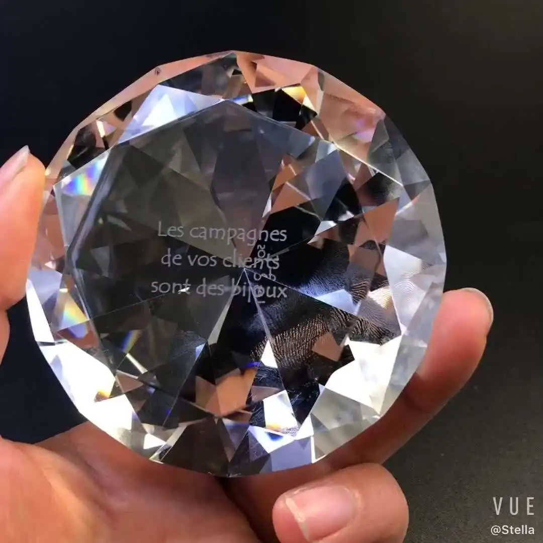 2023 Wholesale High Quality Elegant Hot Selling Cheap Unusual Memorial Crystal Glass Diamond Ornaments